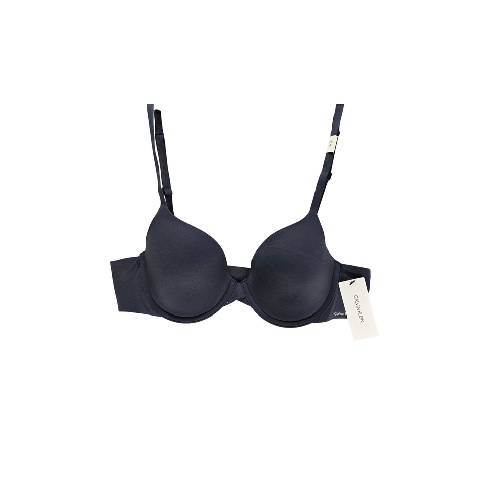 Calvin Klein Bra Women 36A T-Shirt Blue Padded Underwire NEW